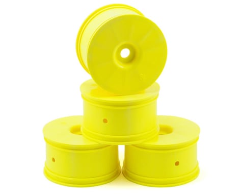 Losi Zero Offset Truggy Wheels (4) (8T 2.0) (Yellow)