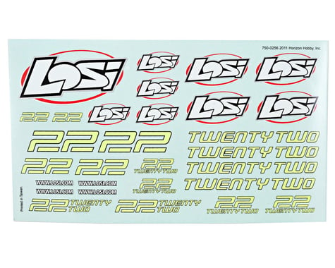 Losi Sticker Sheet (22RTR)