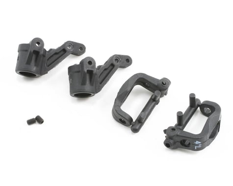 Losi Front Spindles & Carriers 4-Deg, EA3: all X-S