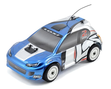 Losi 1/24 Micro 4WD Brushless Rally Car RTR w/2.4GHz Radio System (Blue)
