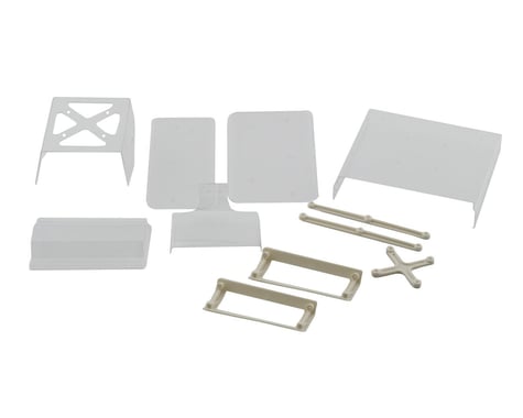 Losi Wing Kit, Clear, Front and Rear: Mini-Slider