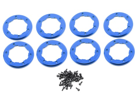 Losi Wheel Rings (Blue) (8)
