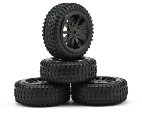 Losi Pre-Mounted Micro Rally Tires (4) (Black)