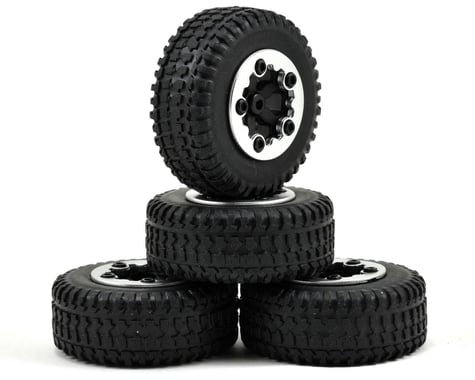 Losi Pre-Mounted Micro SCT Tires (4) (Black Chrome)