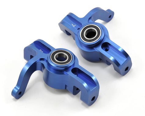 Losi Aluminum Front Spindle Set w/Bearings (Blue) (2)