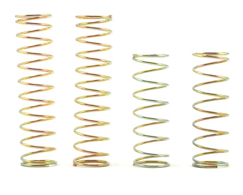 Losi Front and Rear Shock Spring Set (4) (Gold–Firm) (Ten-T)
