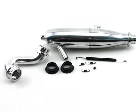 Losi HT Tuned Pipe & Header,Polished (LST2)