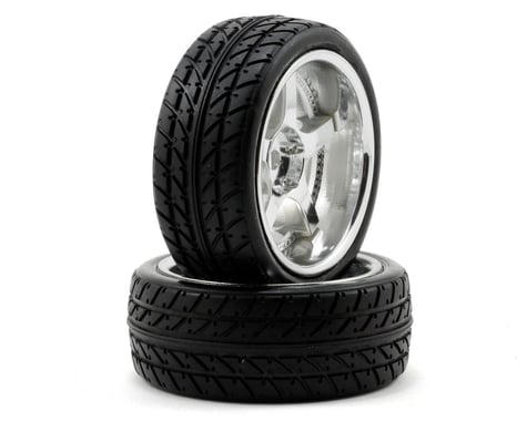 Losi Pre-Mounted Drift Rear Tires (Chrome) (2)