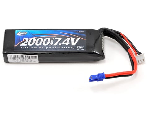 Losi Long 2S 20C LiPo Battery w/EC2 Connector (7.4V/2000mAh)