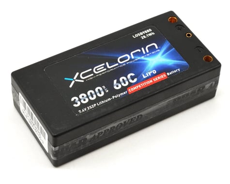 Losi Xcelorin 2S Li-Poly 60C Car Battery Pack (7.4V/3800mAh) (96mm)