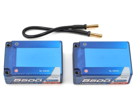 LRP Competition 2S LiPo 55C Hard Case Saddle Battery Pack (7.4V/5500mAh)