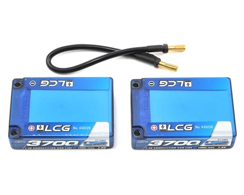 LRP Competition 2S LiPo 55C Hard Case "LCG" Saddle Battery Pack (7.4V/3700mAh)