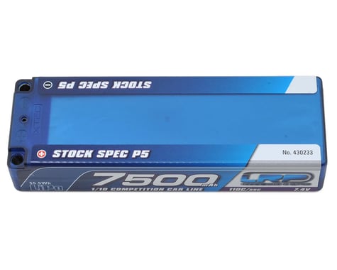 LRP TC Stock Spec P5 2S LiPo 55C Hard Case Battery Pack (7.4V/7500mAh)