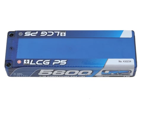 LRP TC LCG P5 2S LiPo 55C Hard Case Battery Pack (7.4V/5600mAh)
