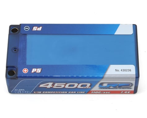 LRP Shorty P5 2S LiPo 55C Hard Case Battery Pack (7.4V/4500mAh)