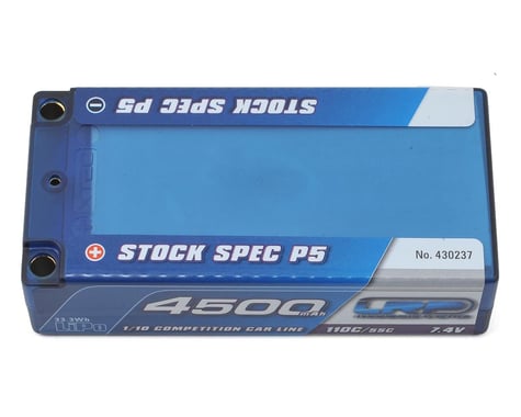 LRP Shorty Stock Spec P5 2S LiPo 55C Hard Case Battery Pack (7.4V/4500mAh)