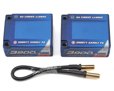 LRP Shorty Saddle P5 2S LiPo 55C Hard Case Battery Pack (7.4V/3900mAh)