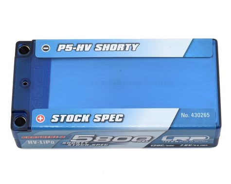 LRP Stock Spec Shorty P5-HV Graphene-2 2S LiPo 60C Battery (7.6V/5800mAh)