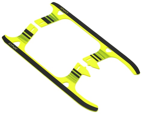Lynx Heli Goblin 500 "Ultraflex" G10 Landing Gear Skid Set (Black/Yellow)
