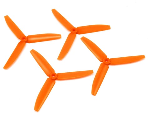 Lynx Heli Tri-Blade 5x3x3 Racer Propeller Set (Orange) (4)