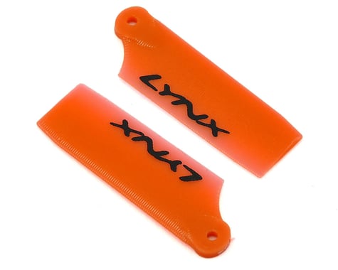 Lynx Heli 29mm Plastic Tail Blade Set (Neon Orange) (Blade 130 X)