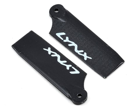 Lynx Heli 29mm Plastic Tail Blade Set (Black) (Blade 130 X)