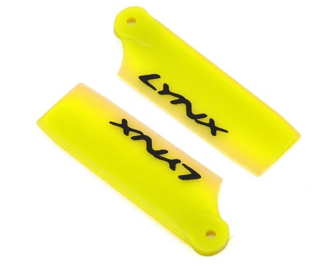 Lynx Heli 29mm Plastic Tail Blade Set (Neon Yellow) (Blade 130 X)
