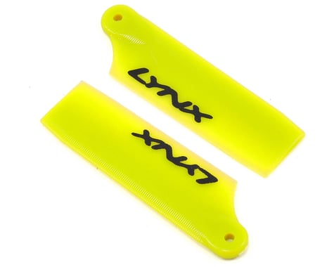 Lynx Heli 47mm Plastic Tail Blade Set (Neon Yellow) (Blade 300 X)