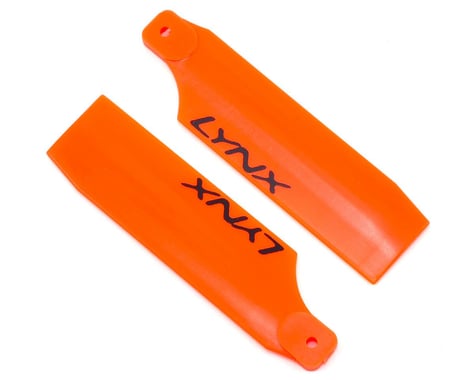 Lynx Heli 62mm Plastic Tail Blade Set (Orange)