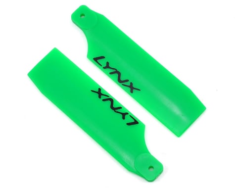 Lynx Heli 62mm Plastic Tail Blade Set (Green)