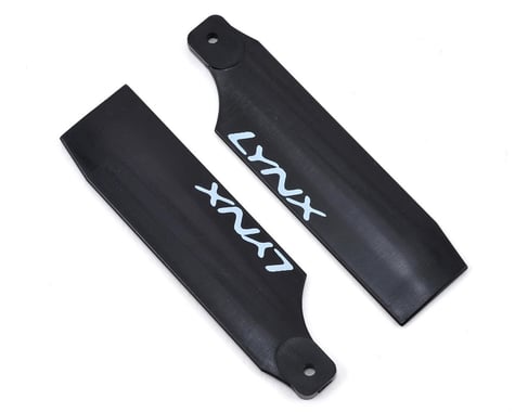 Lynx Heli 62mm Plastic Tail Blade Set (Black)