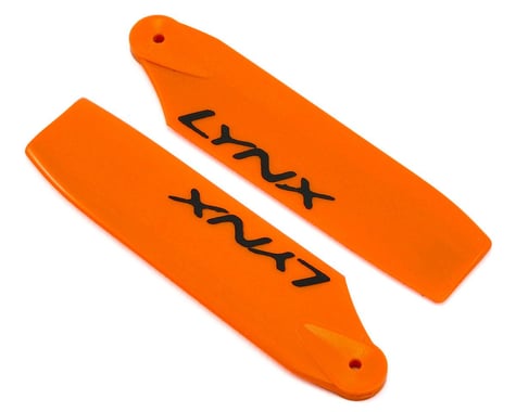 Lynx Heli 68mm Plastic Tail Blade Set (Orange)
