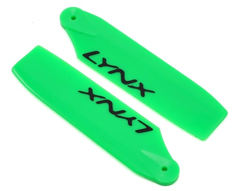 Lynx Heli 68mm Plastic Tail Blade Set (Green)