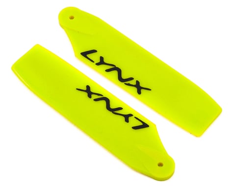 Lynx Heli 68mm Plastic Tail Blade Set (Yellow)