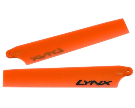 Lynx Heli 85mm Plastic Main Blade Set (Neon Orange) (Blade Nano CP X)