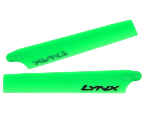Lynx Heli 85mm Plastic Main Blade Set (Neon Green) (Blade Nano CP X)