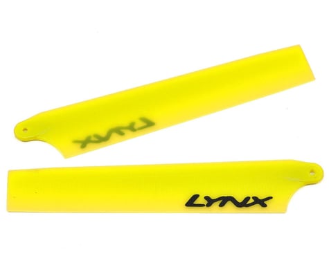 Lynx Heli 85mm Plastic Main Blade Set (Neon Yellow) (Blade Nano CP X)