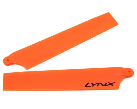 Lynx Heli 105mm Plastic Main Blade Set (Neon Orange) (Blade mCP X)