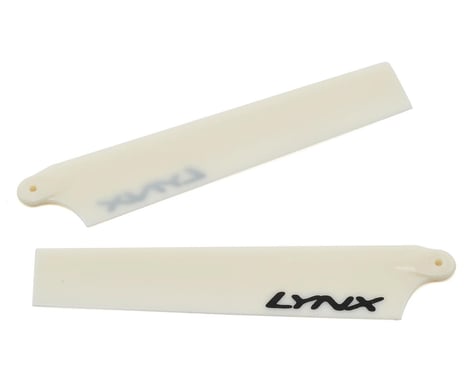 Lynx Heli 105mm Plastic Main Blade Set (White) (Blade mCP X)