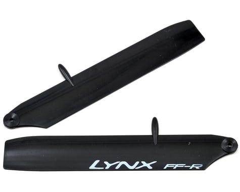 Lynx Heli 115mm Bullet Replica Plastic Main Blade (Black) (mCP X BL)