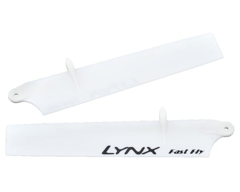 Lynx Heli 115mm "Bullet" Plastic Main Blade Set (White) (Blade mCP X BL)