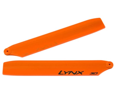 Lynx Heli 125mm Stretch Replica Plastic Main Blade (Orange) (mCP X BL)