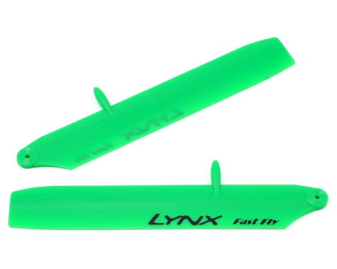 Lynx Heli 125mm Bullet Stretch Replica Plastic Main Blade (Green) (mCP X BL)