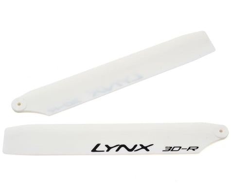 Lynx Heli 125mm Stretch Replica Plastic Main Blade (White) (mCP X BL)