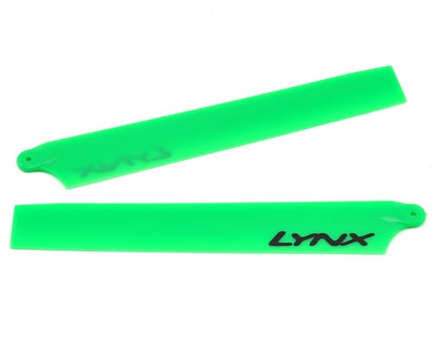 Lynx Heli 135mm Plastic Main Blade Set (Neon Green) (Blade 130 X)