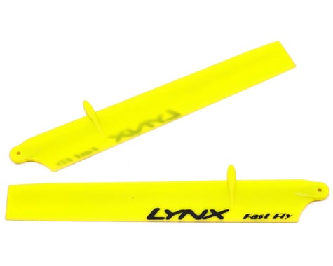 Lynx Heli 135mm "Bullet" Plastic Main Blade Set (Neon Yellow) (Blade 130 X)