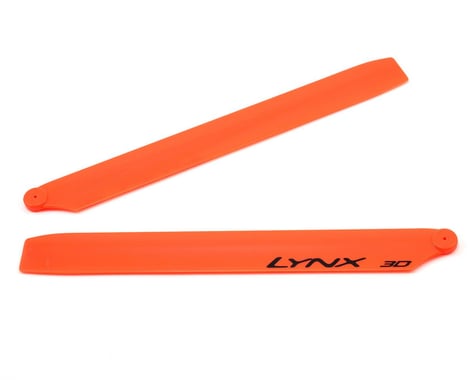 Lynx Heli 245mm Plastic Main Blade Set (Orange) (Blade 300 X)