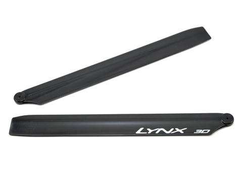 Lynx Heli 245mm Plastic Main Blade Set (Black) (Blade 300 X)