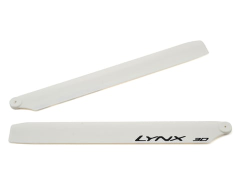 Lynx Heli 245mm Plastic Main Blade Set (White) (Blade 300 X)