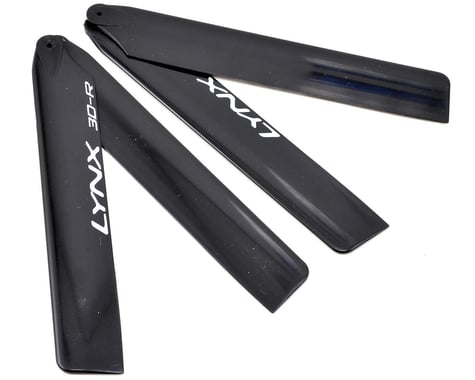 Lynx Heli 120mm "Pro Edition" Plastic Main Blade Set (Black) (T-Rex 150)